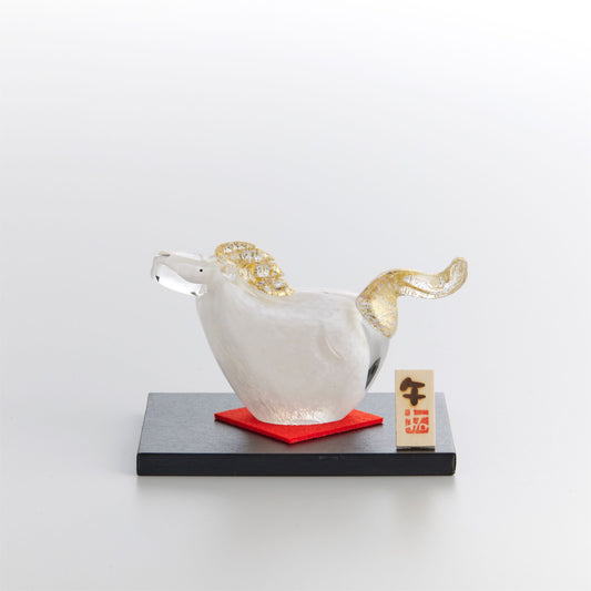 縁起午　金箔［白馬］