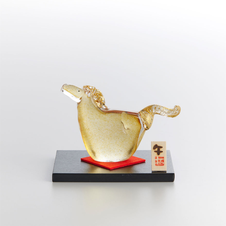 縁起午　金箔［茶］